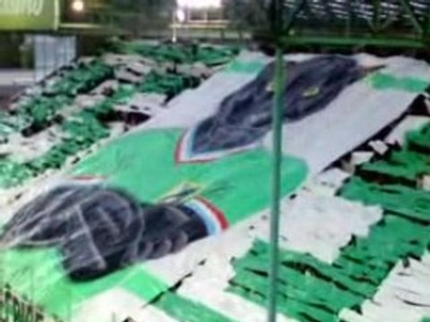 ASSE - Hapoël Tel Aviv - Tifo kop Sud