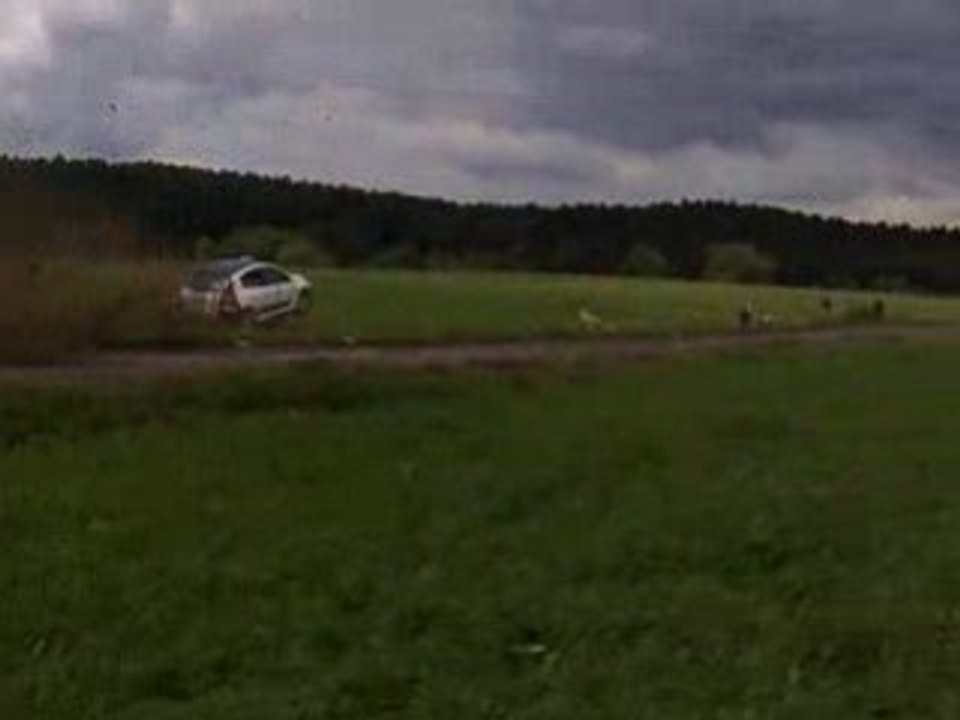 P.Viatte sortie de route au rallye du 14 juillet