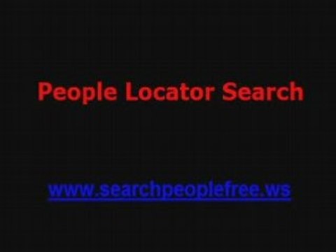 People Locator Search