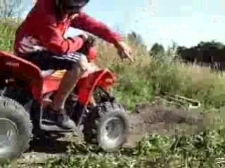 moi en quad sur mon circuit