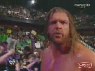 Cameraman Falls While Trying To Keep Up With HHH.