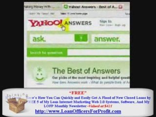 Free Mortgage Videos for Struggling Loan Officers