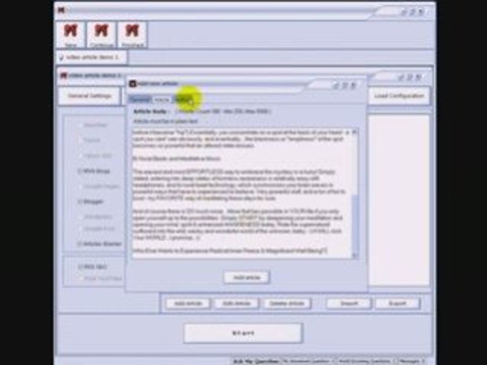 Brute Force SEO - Adding Pure Article Content to Software