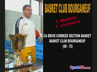 Basket Club Bourganeuf, premier match et première victoire