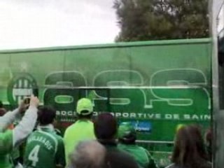 ASSE - Hapoel Tel Aviv _ Arrivée du bus des verts à GG