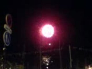 Feux d'artice fête de la crevette honfleur