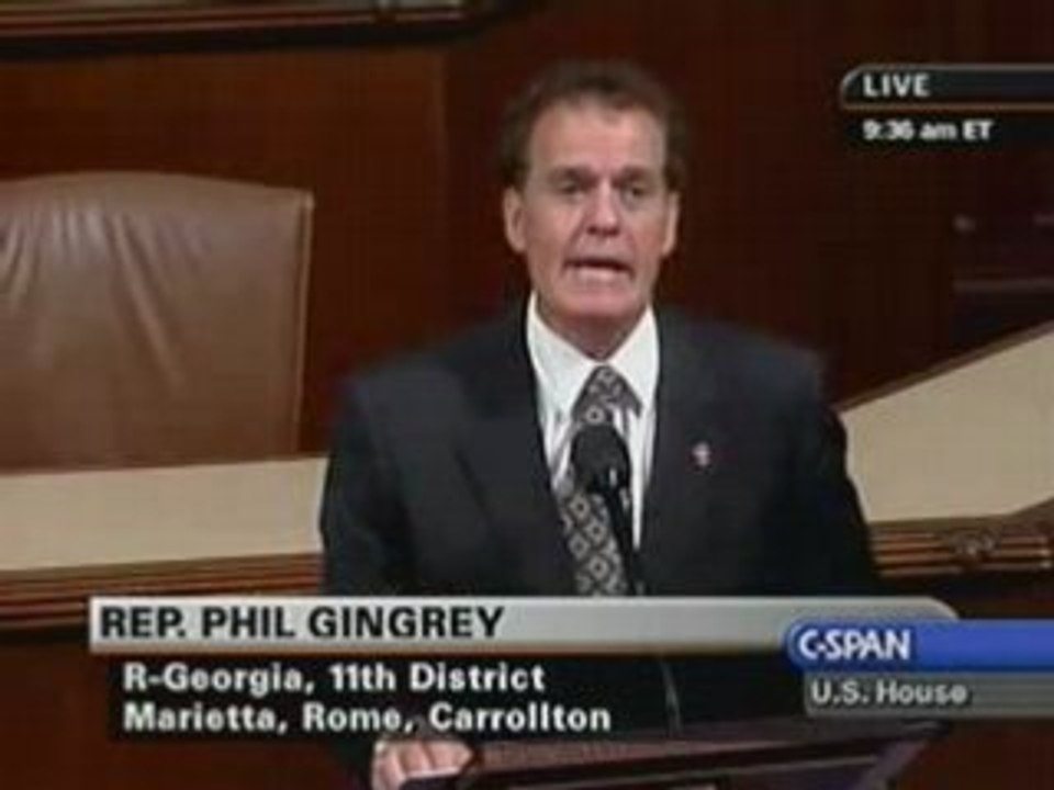 The BailOut Fiasco: Rep. Phil Gingrey