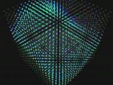 Simulation of a true 3d display 16x16x16 leds animation wave