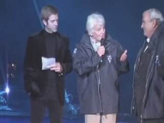 Jacques PERRIN baptême du Maxi Trimaran à Nantes