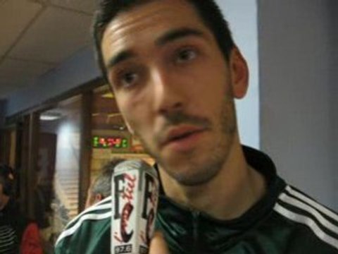 Guillaume Pons (St Etienne) après match à JL Bourg