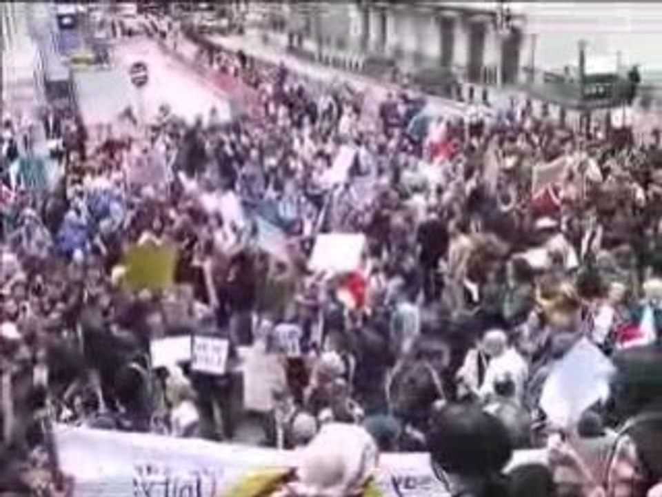 Manifestation contre le Plan Paulson suite
