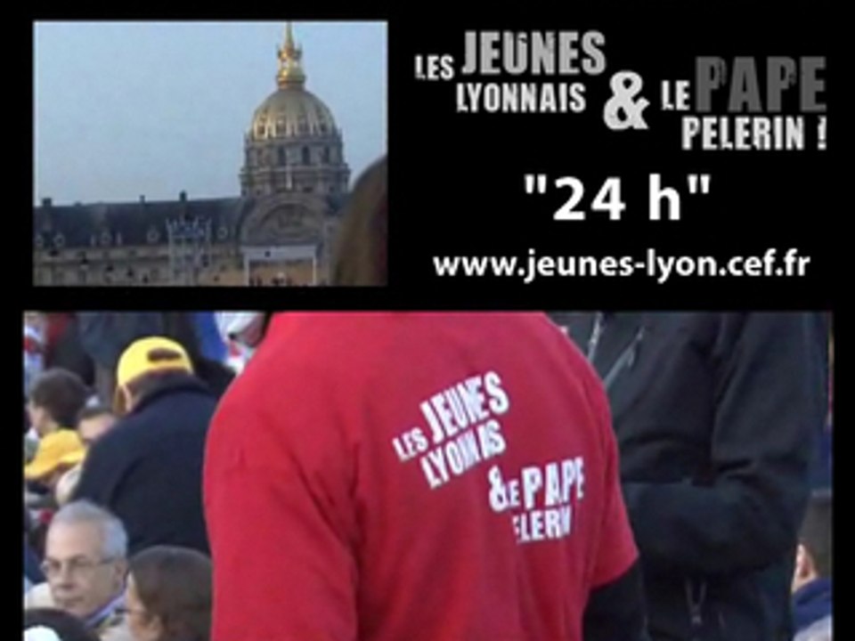 24h avec le Pape à Paris - Pastorale Jeunes Diocèse Lyon