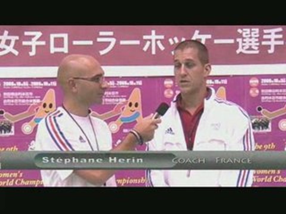 RINK HOCKEY - Mondial Féminin 08  : ITW Stéphane Hérin - Fr/Jp