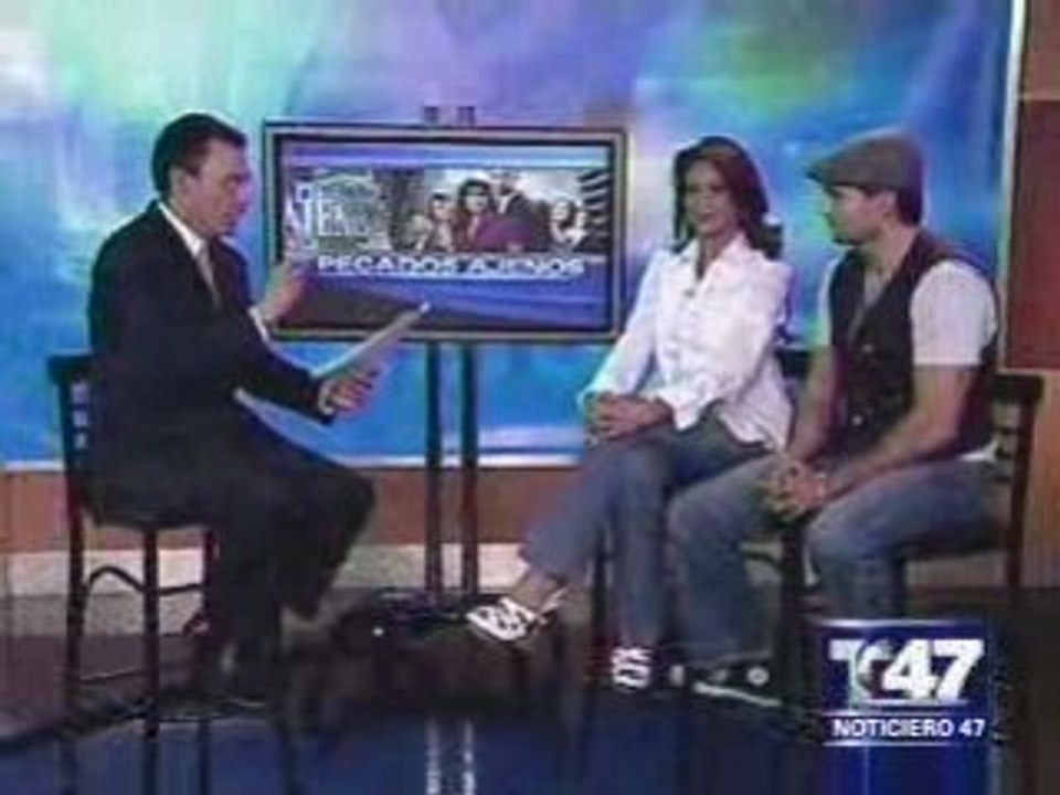 lorena rojas y mauricio islas en el noticiero 47( yo en tv)