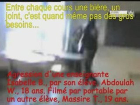 Sécurité de l'emploi, avec vrais morceaux d'agression