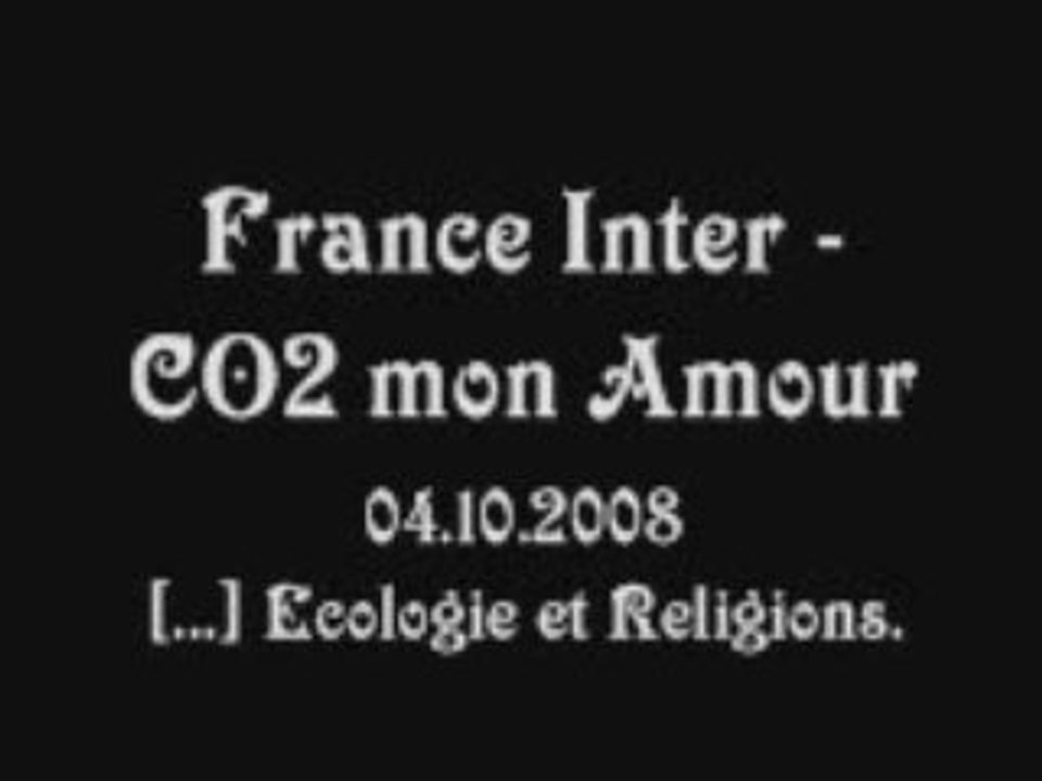 Ecologie et religion.