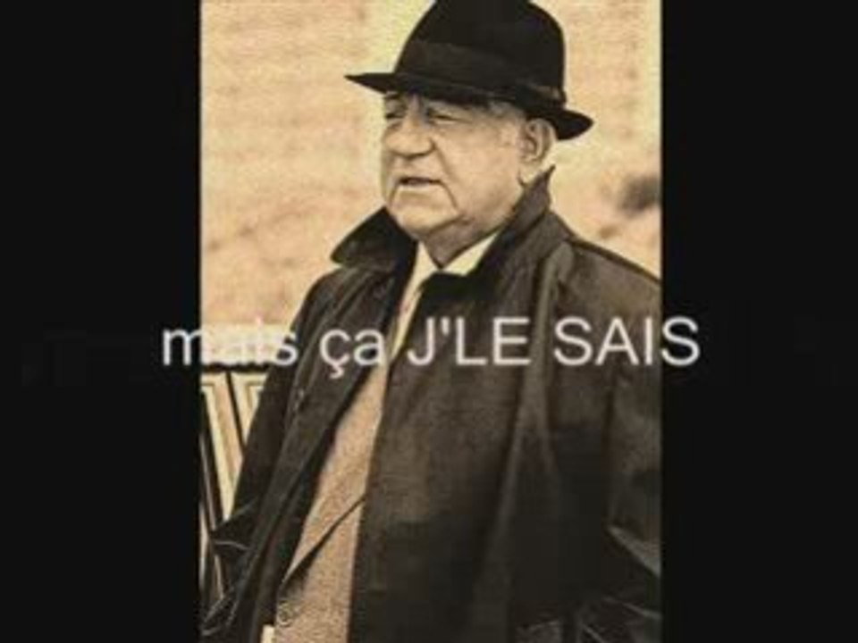 JEAN GABIN - Maintenant je sais