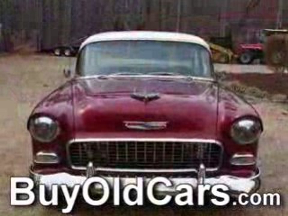 1955 Chevy 2 Door Post Burgundy For Sale - 54 Chevy for sale