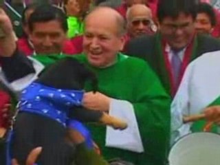 Animal blessing in Peru