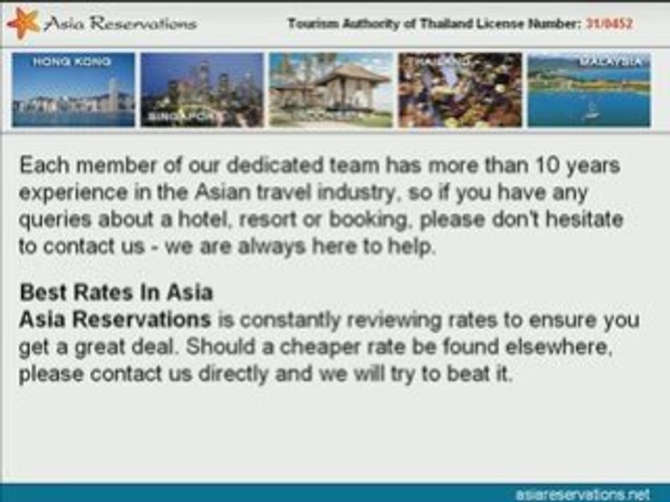 Asia Reservations - South East Asia Hotels & Beach Resort