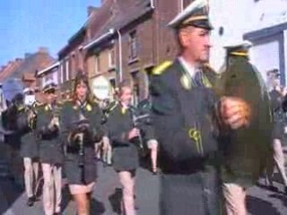 la fanfare de moulbaix et ses majorettes (belgique)