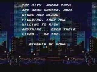 Streets of Rage Intro