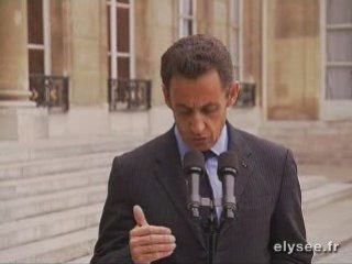 Crise financière Déclaration Sarkozy 06-10-2008