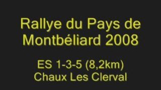 Es1-3-5 - Rallye Pays de Montbéliard 2008 - Reconnaissances