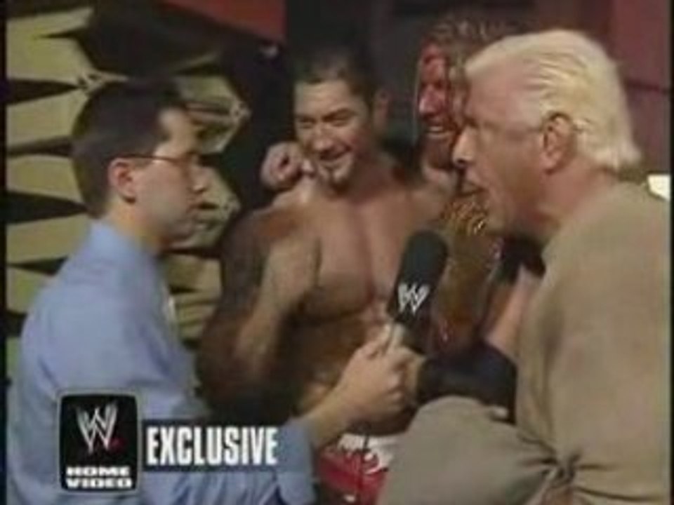 Triple H, Batista, Ric Flair Interview