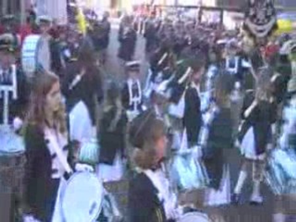 la fanfare de moulbaix et ses majorettes (belgique)