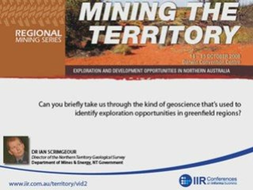 IIR Interview - Dr Ian Scrimgeour on mining the NT