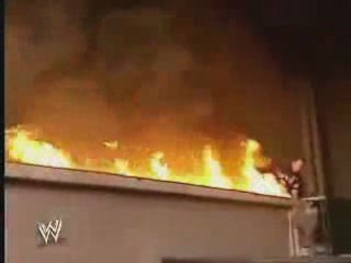 Kane falls into the fire