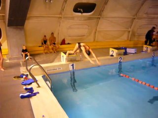 entraînement des nageurs caudrésiens, Léana Cannard