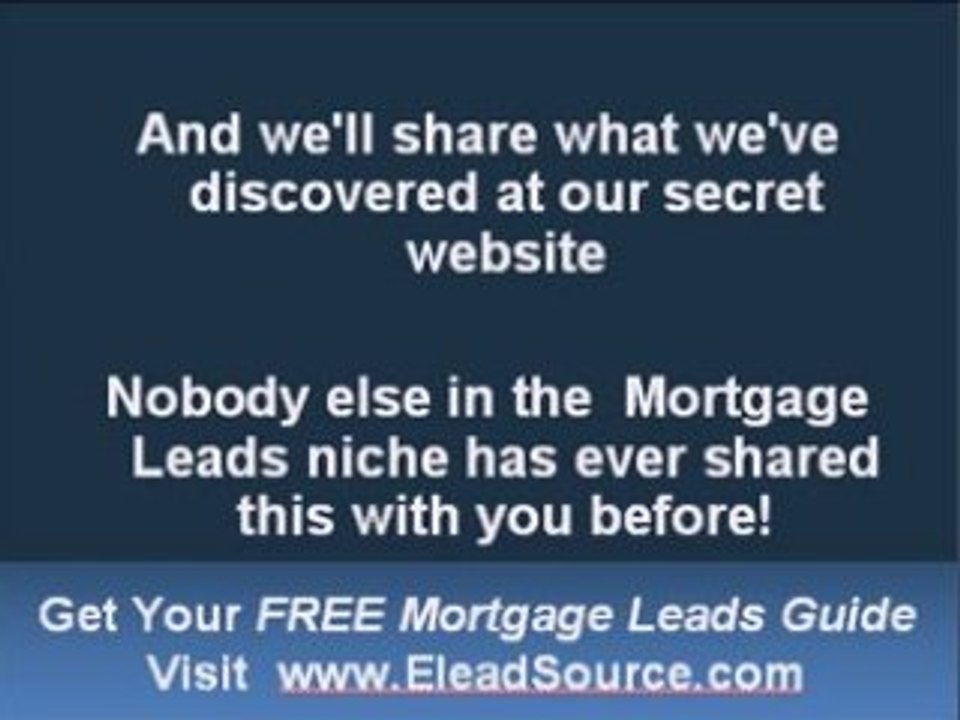Mortgage Broker Leads