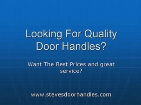 Decorative Door Handles Direct to Your Door