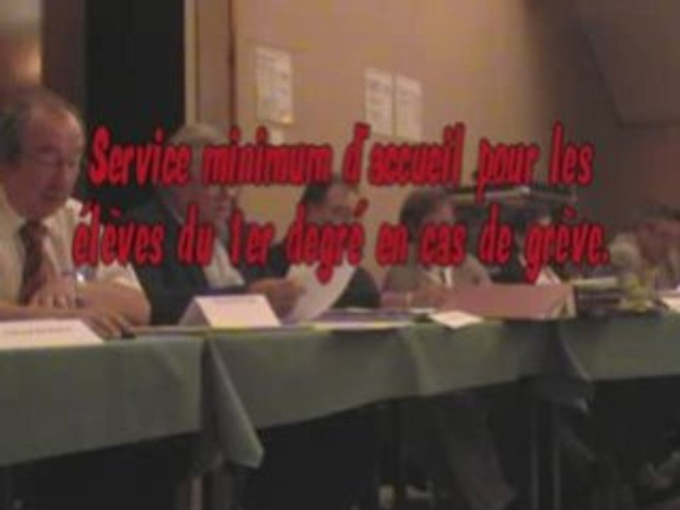 081006 Service minimum d'accueil