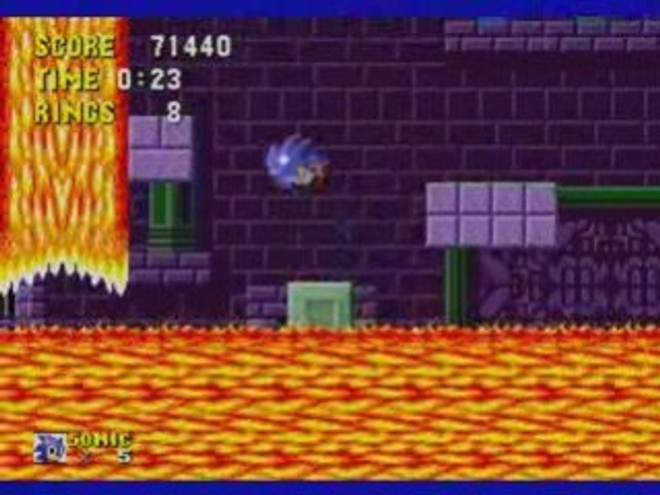 Vidéotest Sonic (mega drive)