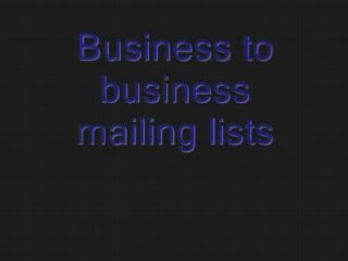 http://www.TheDataSupplier.com  - Mailing List Brokers, Dire