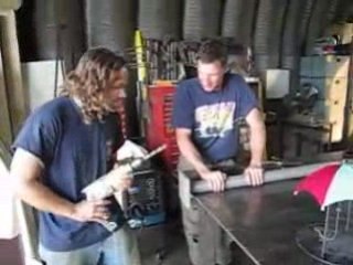 09/07/07 Umbrella Bus Shelter Construction Progress, Clip 5.