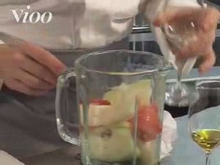 Jus de melon et tomates au parfum de poivre de Sechouan