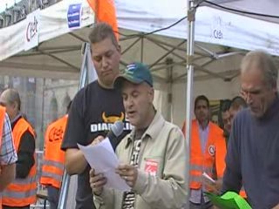 déclaration du secrétaire (Philipe Texier) de L'UD CGT 21
