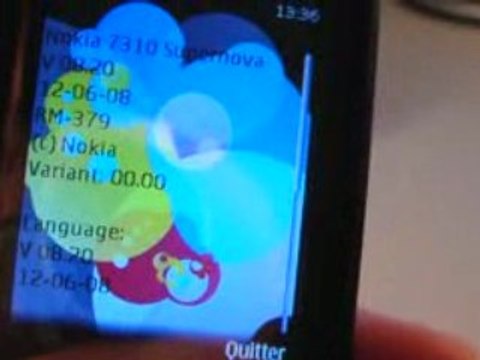 Test rapide du Nokia 7310 Supernova (suite)