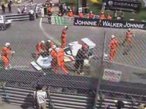 Jelios Monaco 2008 hesketh crash live formule 1 formula one