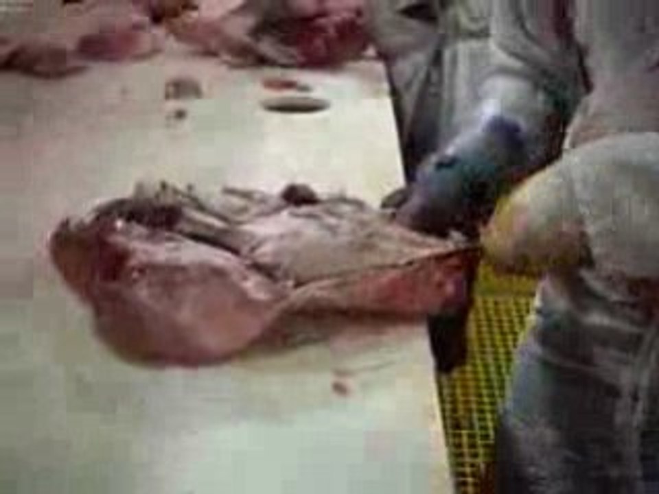 Desosser une fesse de porc