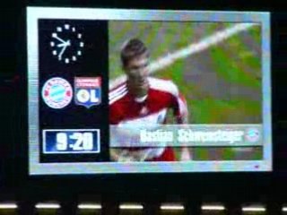 Bayern-Lyon champion's league 2008 présentation des joueurs