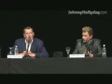 Johnny Hallyday - Conference de presse Tour 66 ( 2008 ) Part. 1