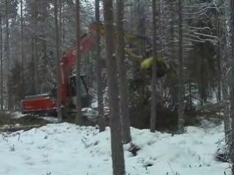 AFM on excavator harvesters in clearcuttings