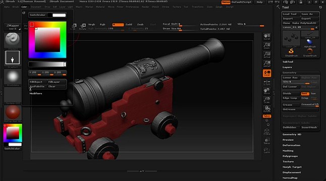 Personalisation de l'interface de ZBrush 3