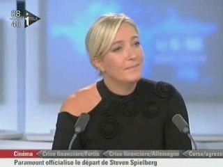 FN - Marine Le Pen - Crise financière 06/10/2008
