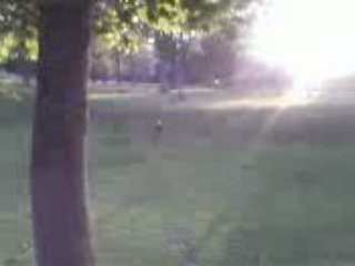 Brayan qui dessant une petite pente en vélo :-P